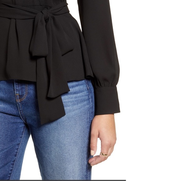 Halogen - Faux Wrap Blouse NO BELT - Picture 4 of 12